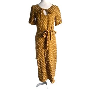NWT VETTA Capsule Women’s Small Gold Print Convertible The House Dress Haven